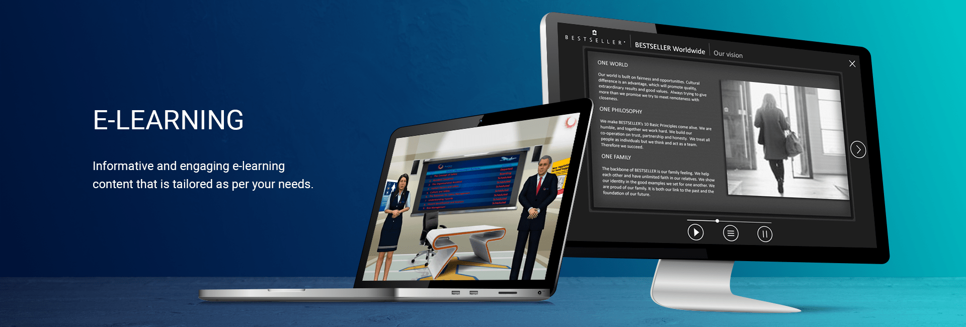 Custom e-learning content development